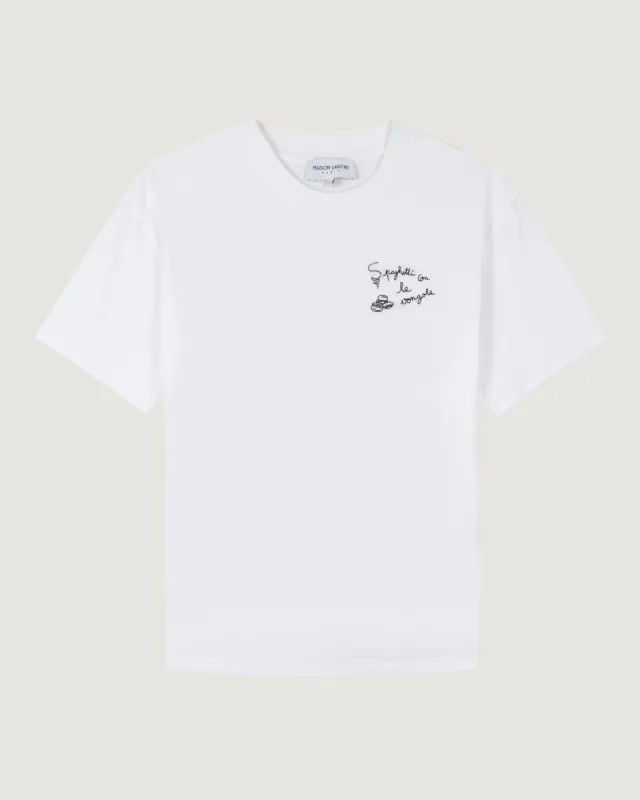 "Spaghetti Alle Vongole" bainville t-shirt sold by Maison Labiche