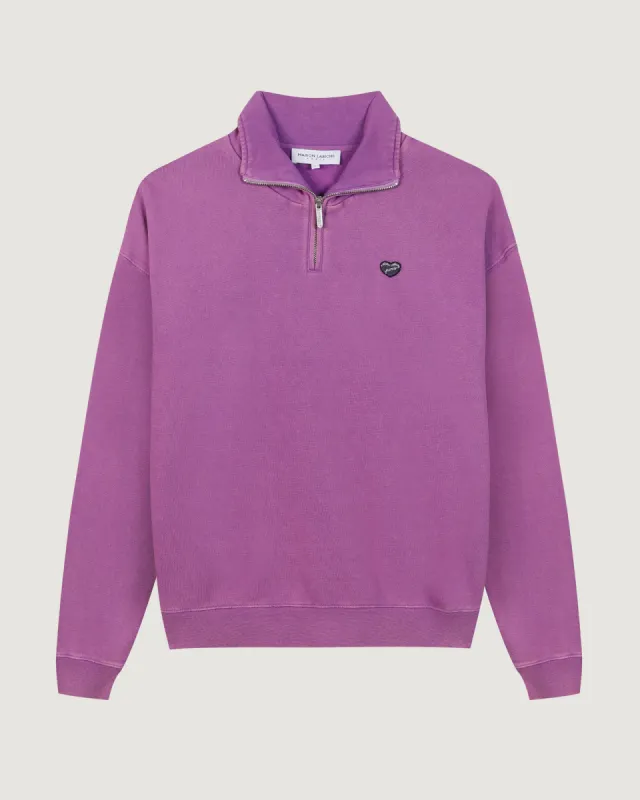 "Patch Coeur" placide trucker sweatshirt sold by Maison Labiche