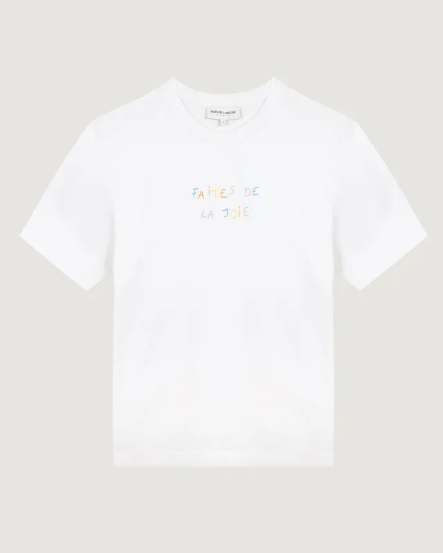 "Faites De La Joie" popincourt t-shirt sold by Maison Labiche