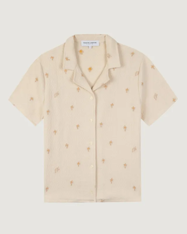 "Palmiers" souchier shirt sold by Maison Labiche