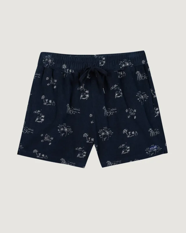 "Beach" trousseau terrycloth shorts sold by Maison Labiche