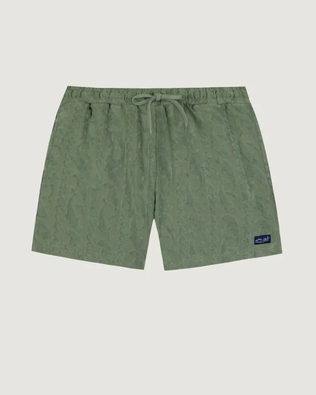 "Labiche" trousseau terrycloth short sold by Maison Labiche