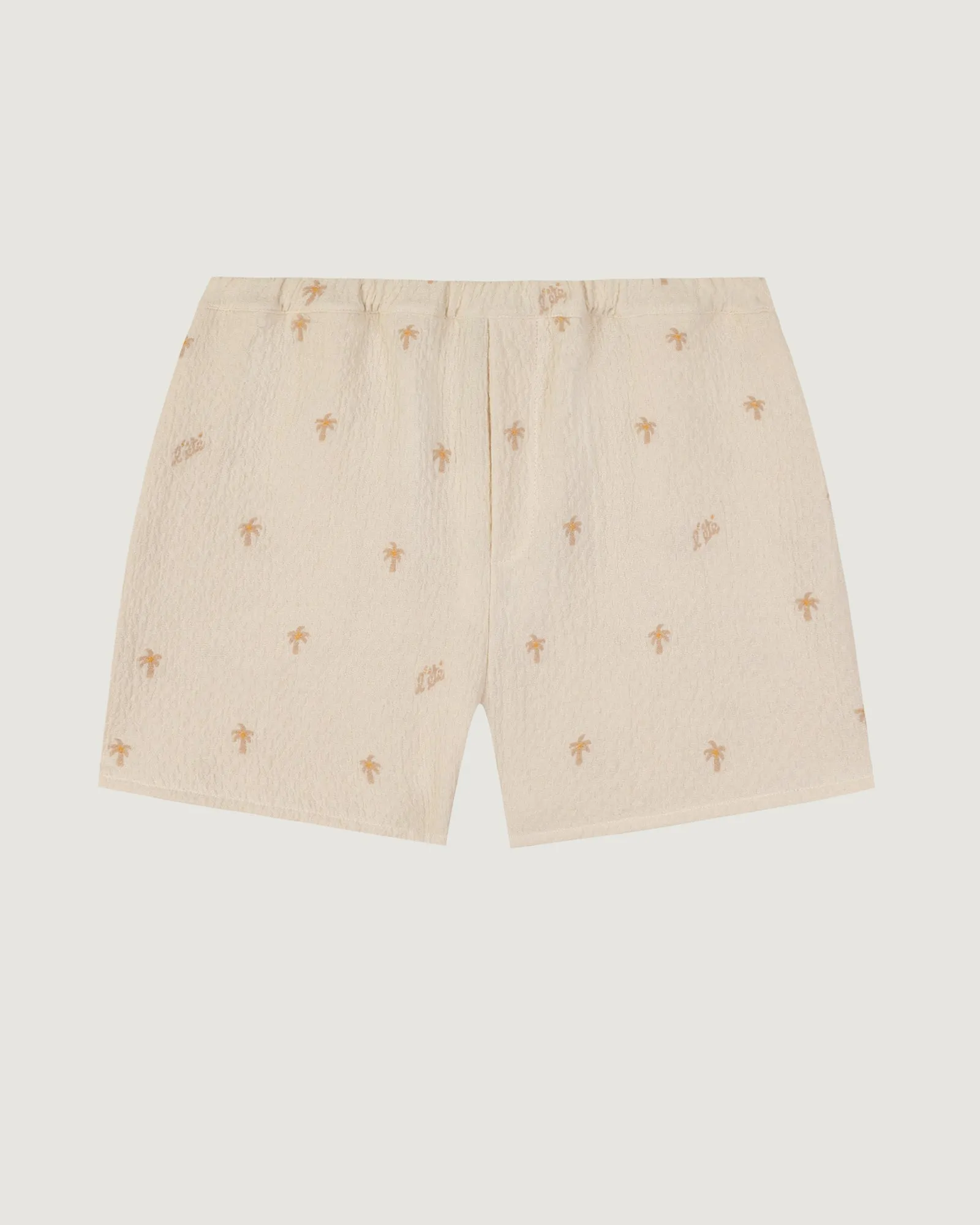 "Palmiers" vermenouze cotton gauze shorts sold by Maison Labiche
