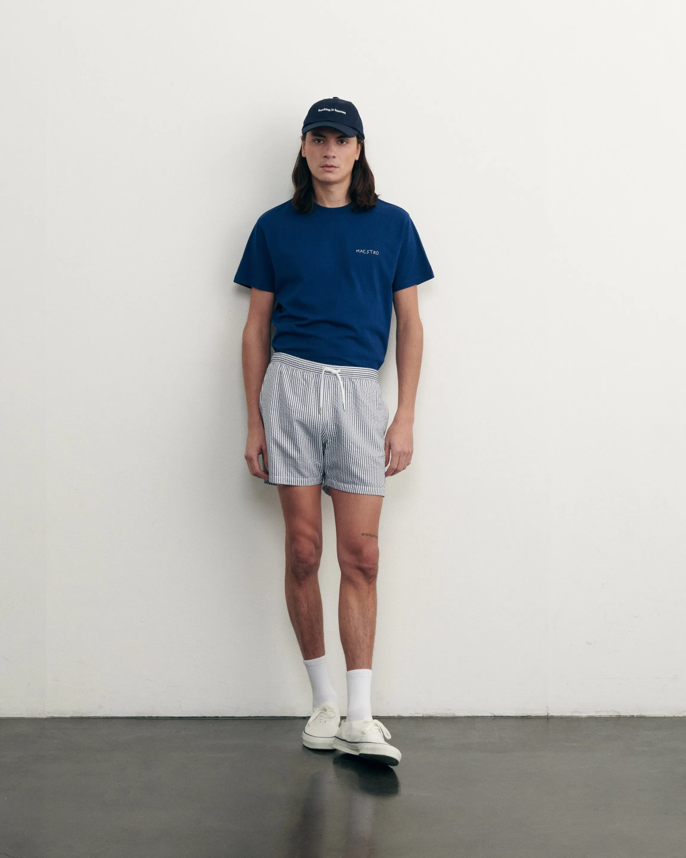 "Lobster" maillot seersucker swim shorts sold by Maison Labiche product image thumbnail 2