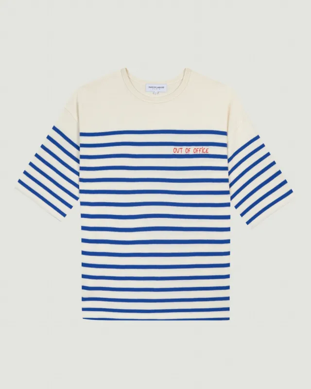 "Out Of Office" montpar sailor shirt sold by Maison Labiche