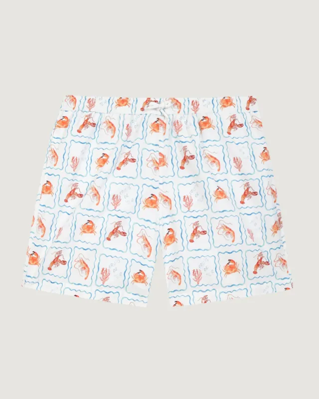 "Crustaces" maillot swim shorts made by Maison Labiche