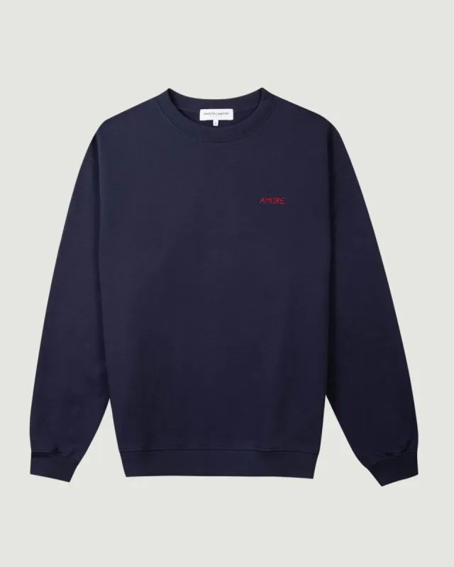"Amore" ledru sweatshirt sold by Maison Labiche