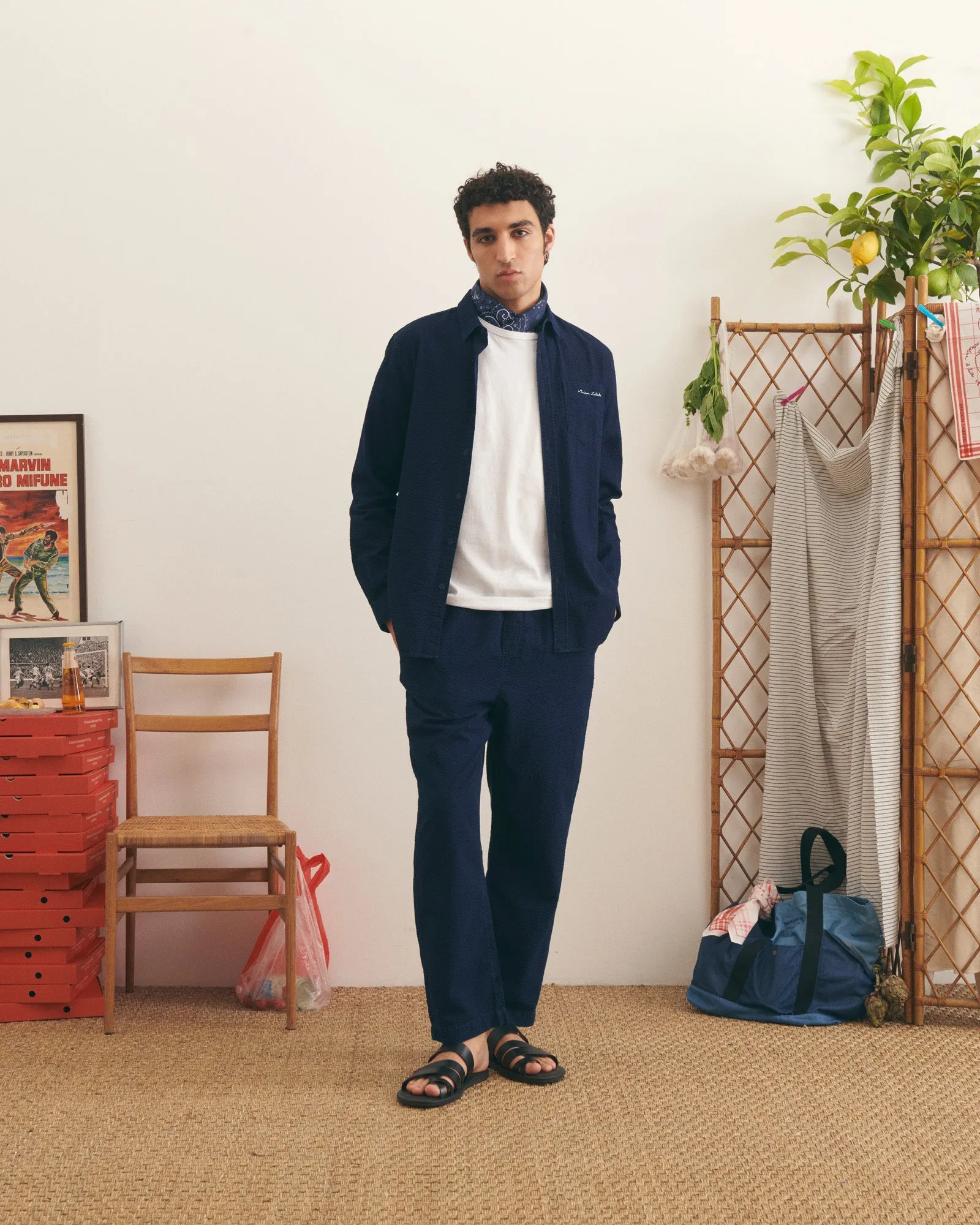 "Seersucker" bonne graine shirt sold by Maison Labiche product image thumbnail 2