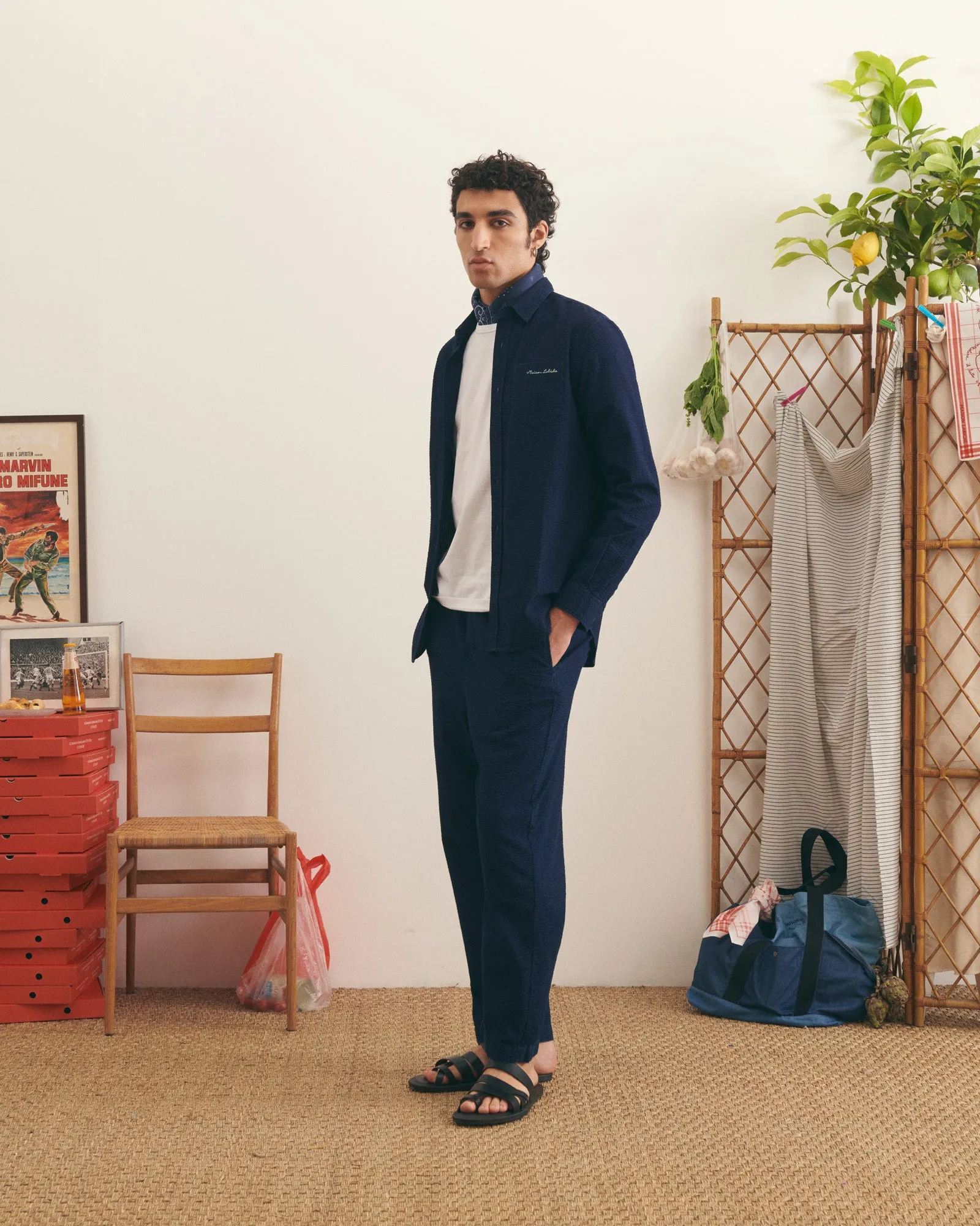"Seersucker" bonne graine shirt sold by Maison Labiche product image thumbnail 4