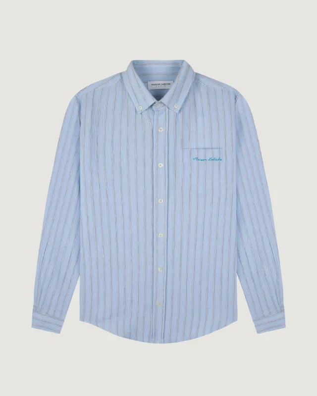 "Cotton Gauze" bonne graine shirt sold by Maison Labiche