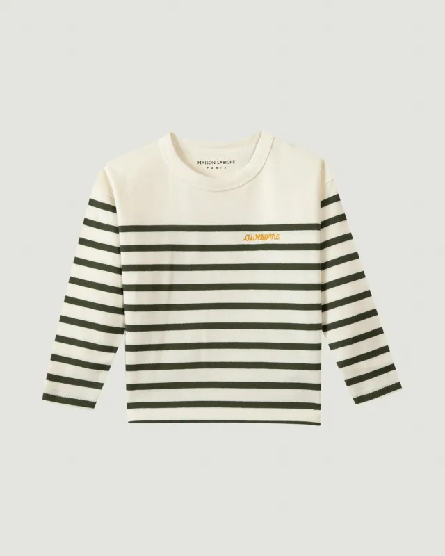 "Awesome" Long-sleeved Moulin sailor shirt sold by Maison Labiche