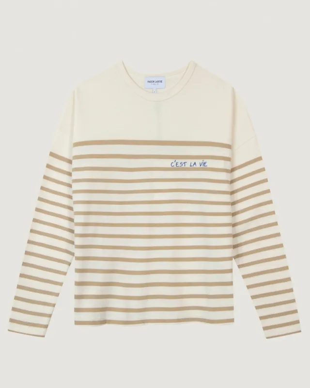 'c’est La Vie' montpar sailor shirt sold by Maison Labiche