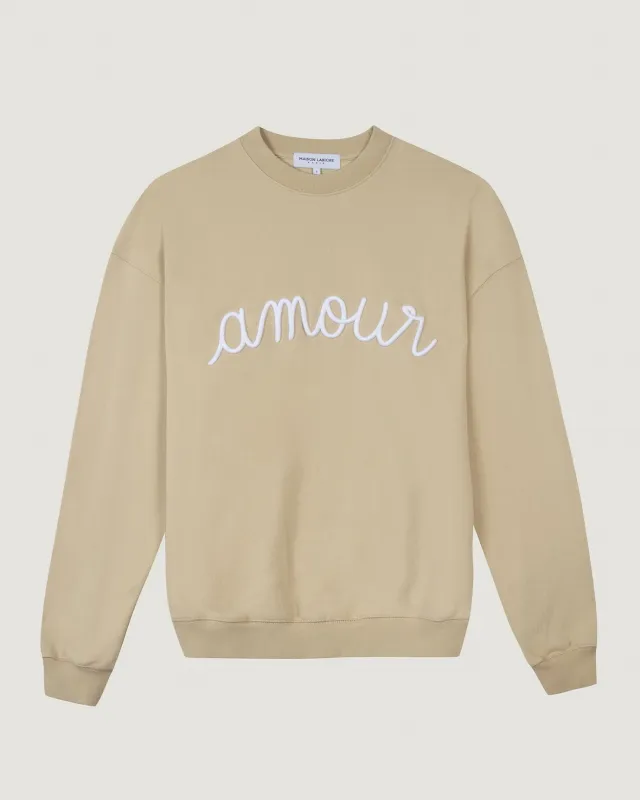 "Amour" ledru sweatshirt sold by Maison Labiche