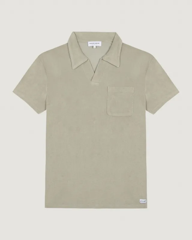 Monclar Terrycloth Polo étiquette maillot sold by Maison Labiche