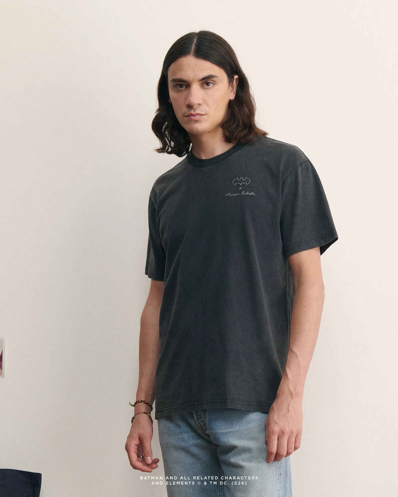 Batman X Maison Labiche "logo" patureau t-shirt sold by Maison Labiche product image thumbnail 3