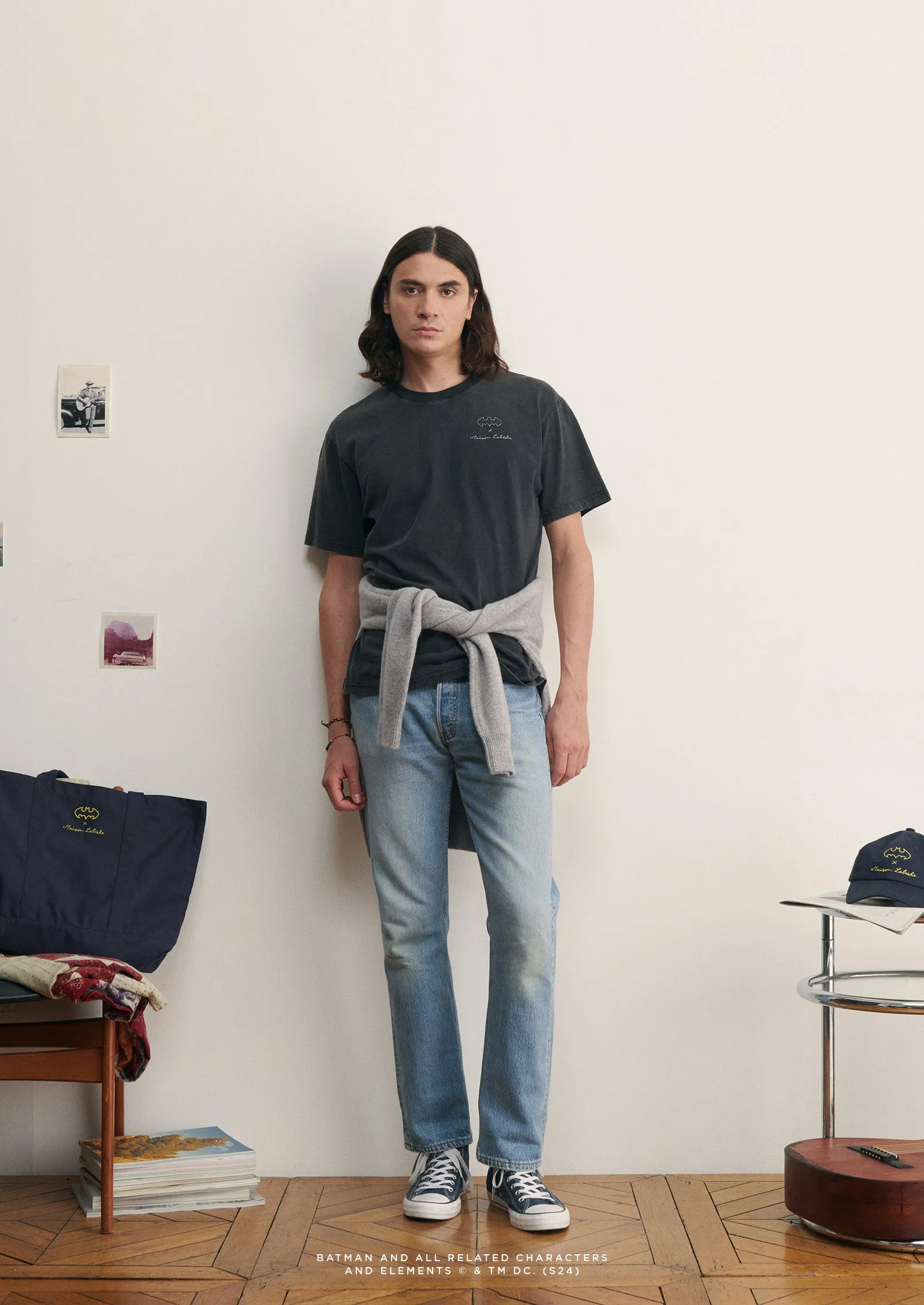 Batman X Maison Labiche "logo" patureau t-shirt sold by Maison Labiche product image thumbnail 4