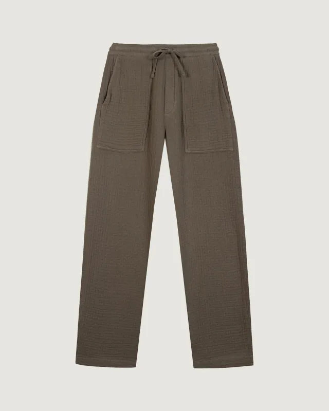 "Cotton Gauze" guigner pants sold by Maison Labiche