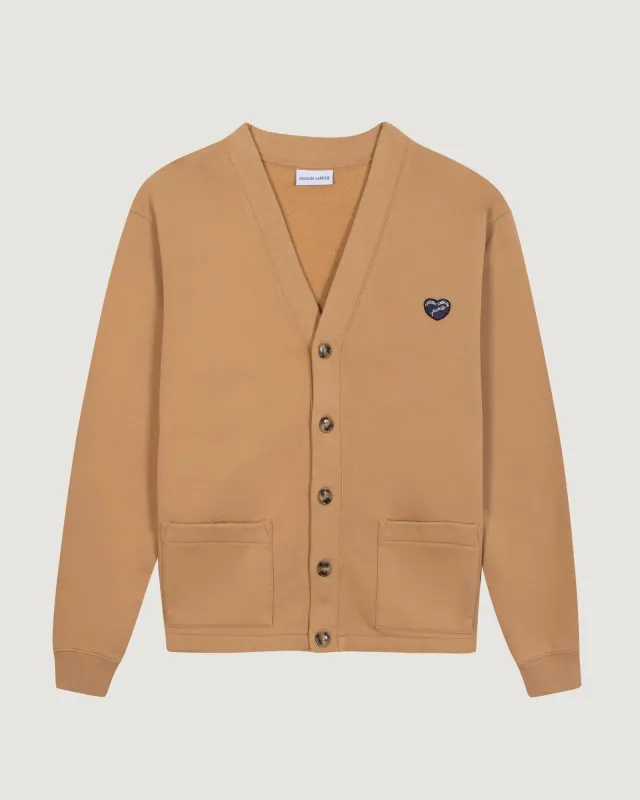 "Patch Coeur" boissonade cardigan made by Maison Labiche