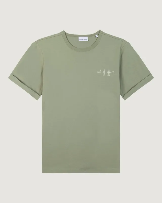 "Out Of Office" poitou t-shirt sold by Maison Labiche