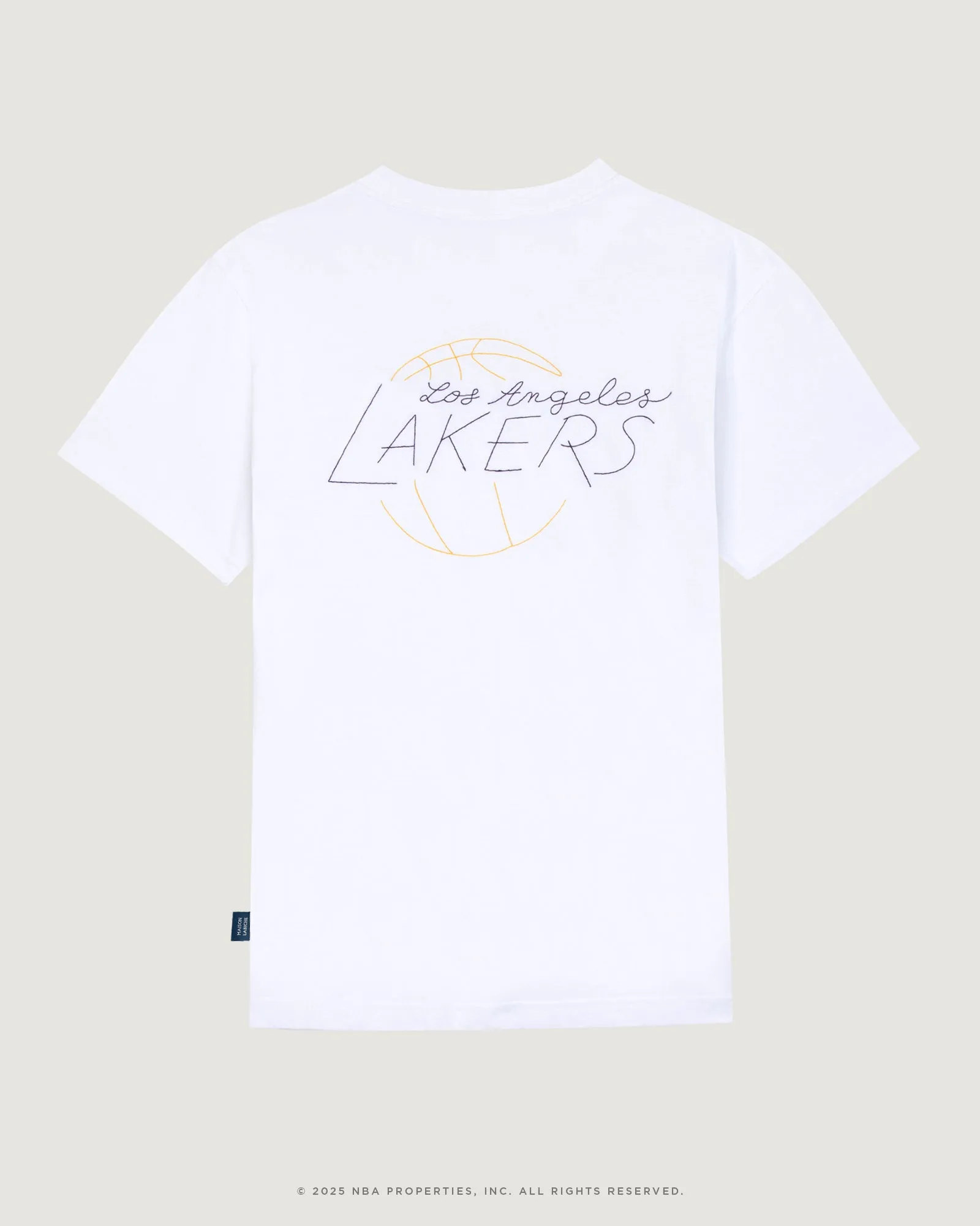 "Mlb X Nba Los Angeles Lakers" patureau t-shirt sold by Maison Labiche product image thumbnail 2