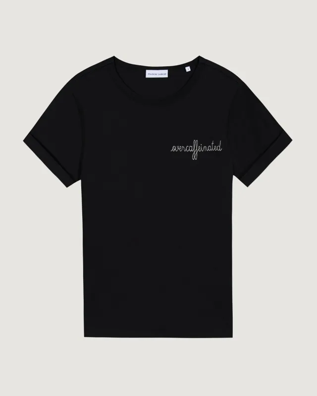 "Overcafeinated" poitou t-shirt sold by Maison Labiche