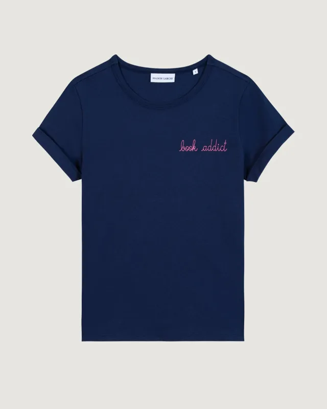 "Book Addict" poitou t-shirt sold by Maison Labiche