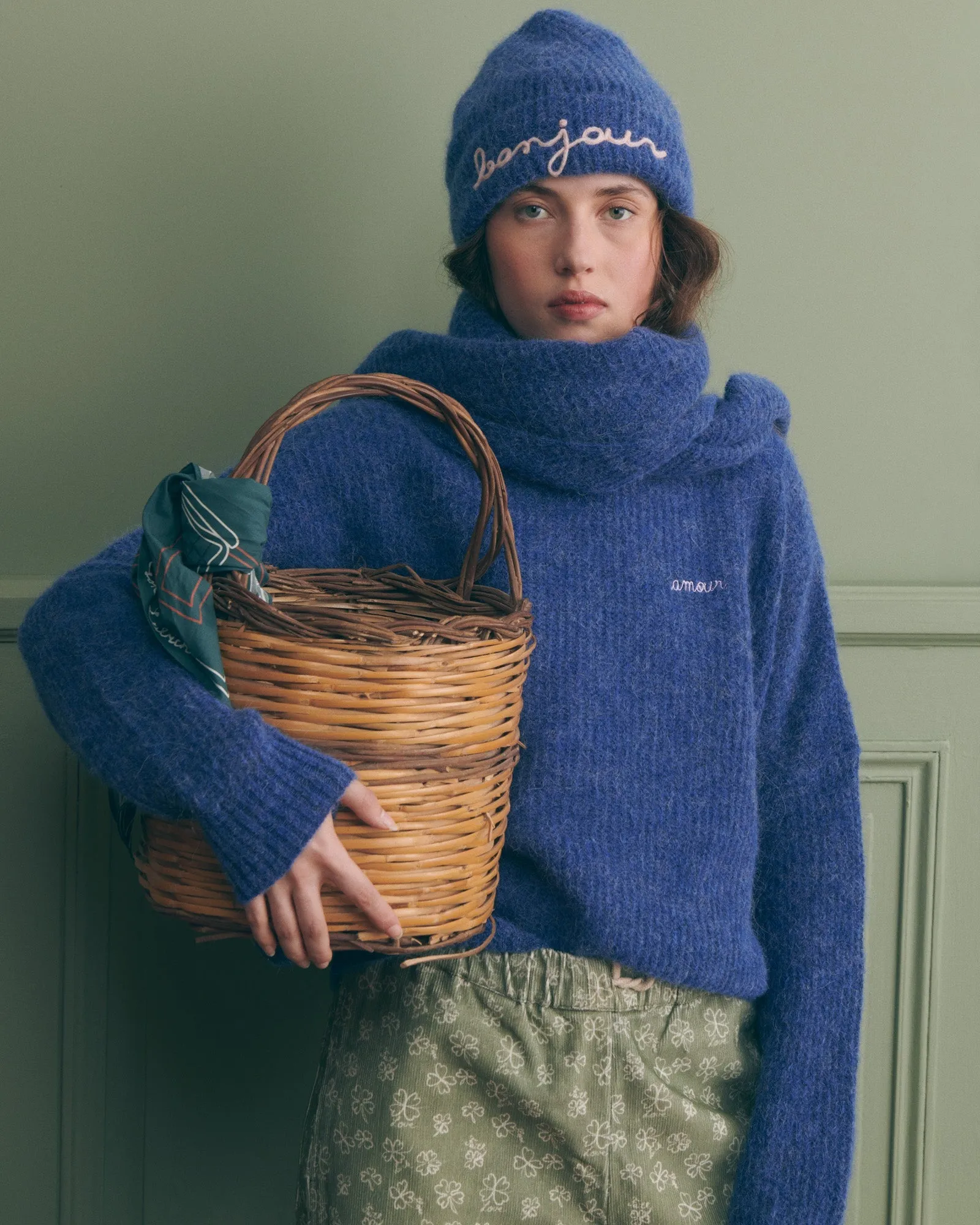 "Amour" Cerisoles wool and alpaga sweater sold by Maison Labiche product image thumbnail 3