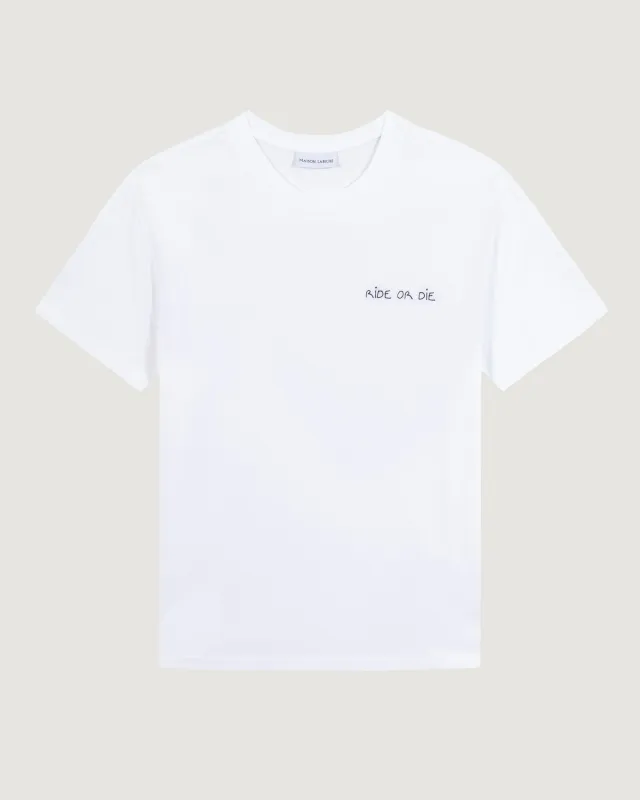 "Ride Or Die" popincourt t-shirt sold by Maison Labiche
