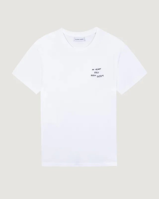 "My Heart Goes Boum Boum" popincourt t-shirt sold by Maison Labiche