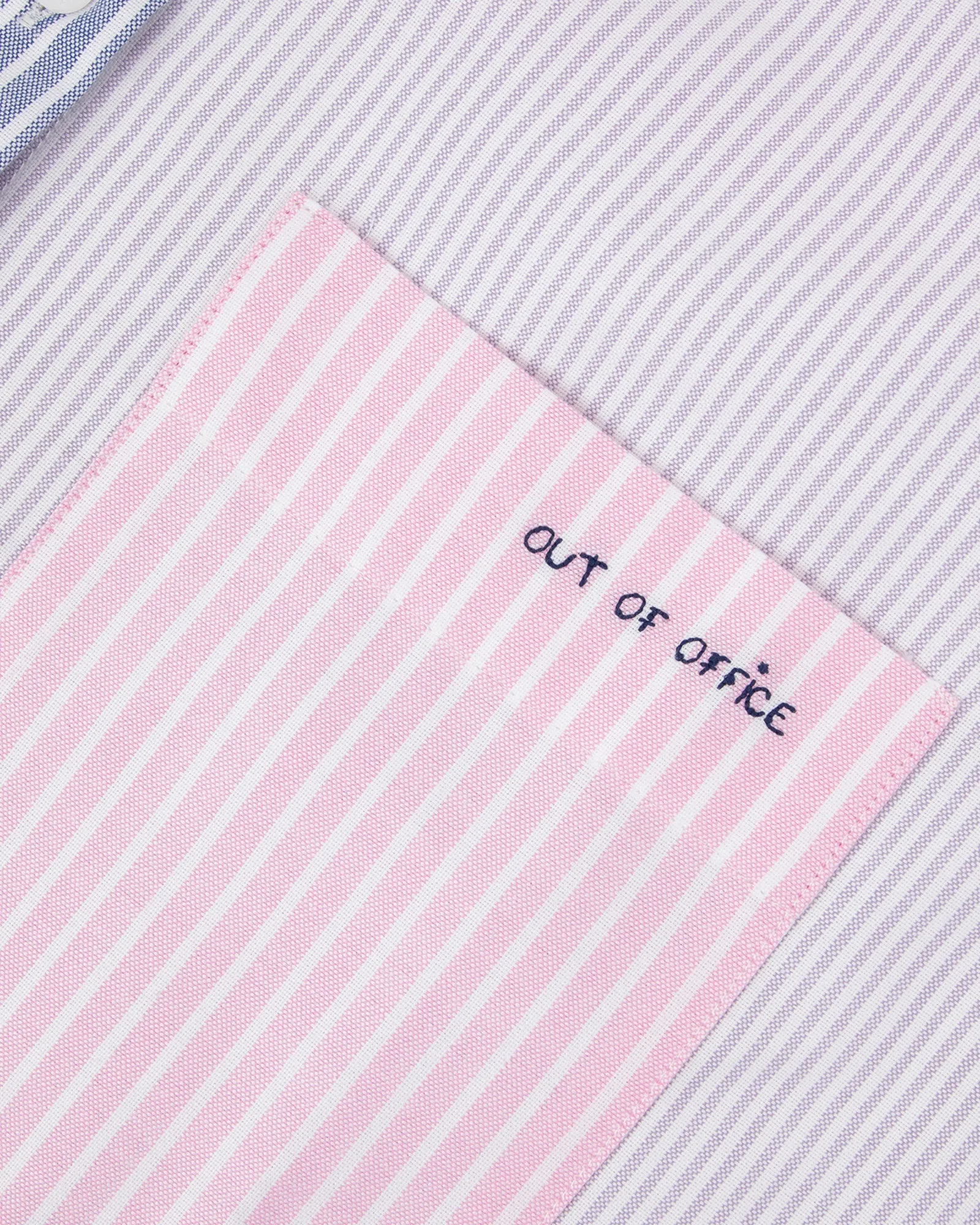 "Out Of Office" loutil oxford cotton shirt sold by Maison Labiche product image thumbnail 5