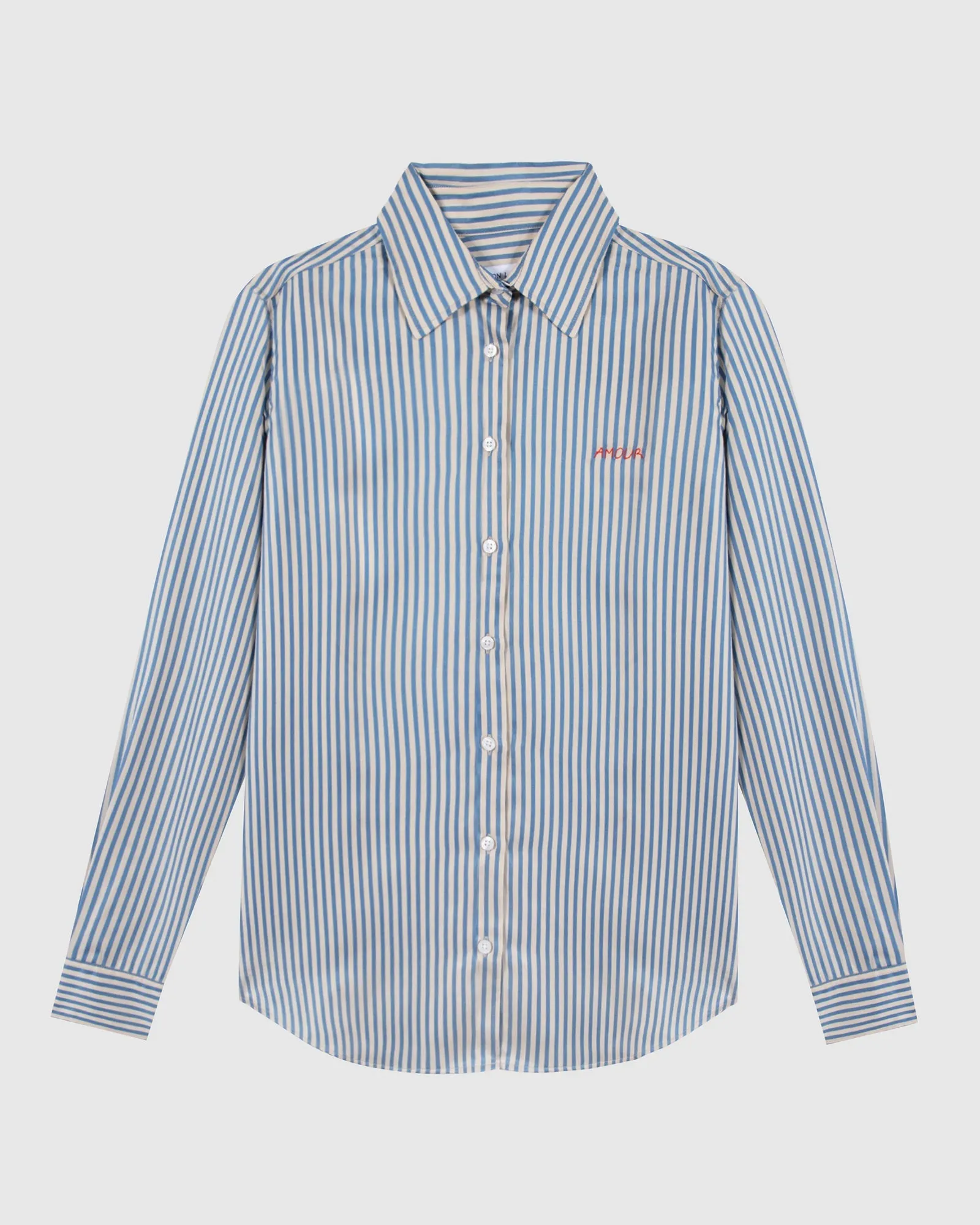 "Amour" dewet tencel shirt sold by Maison Labiche