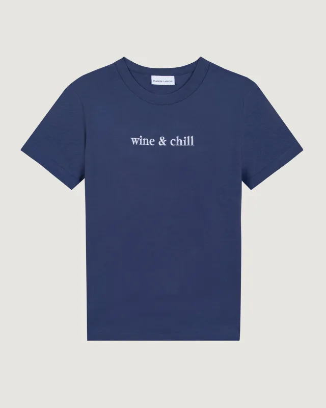 "Wine And Chill" montherlant t-shirt sold by Maison Labiche