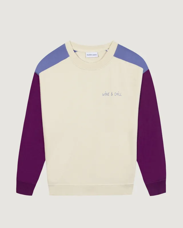 "Wine And Chill" ledru sweatshirt sold by Maison Labiche