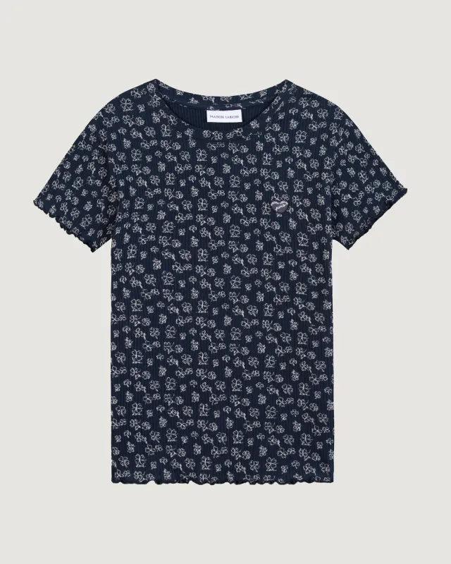 "Patch Coeur" folies ribbed t-shirt sold by Maison Labiche