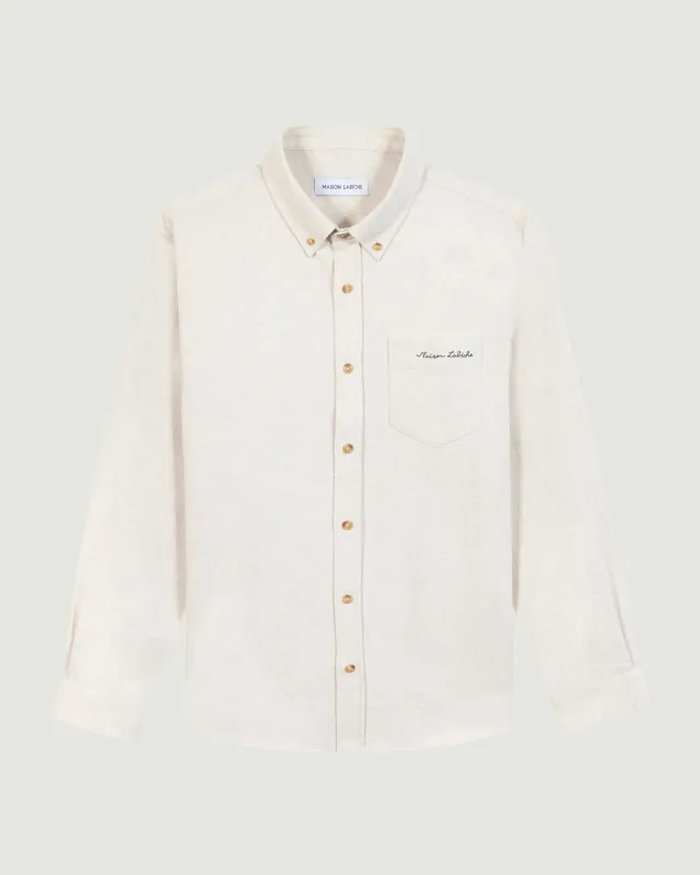 "Flannel" bonne graine shirt sold by Maison Labiche