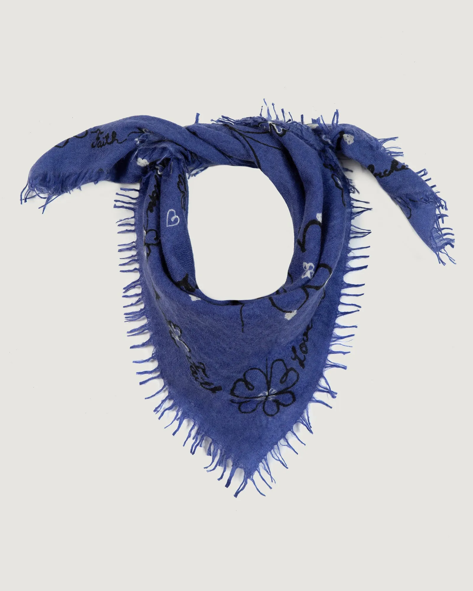 "Clovers" bourdaloue cashmere bandana sold by Maison Labiche product image thumbnail 4