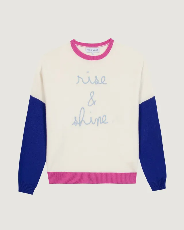 "Rise And Shine" buzelin cashmere sweater sold by Maison Labiche