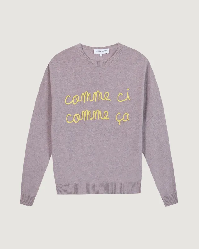 "Comme Ci Comme Ca" buzelin cashmere sweater sold by Maison Labiche