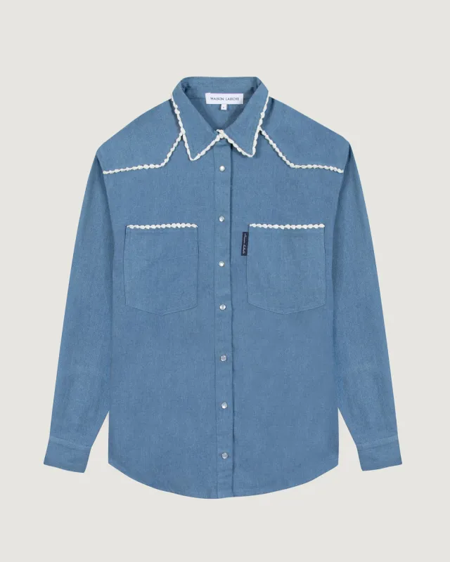 "Lamb" monselet chambray shirt sold by Maison Labiche