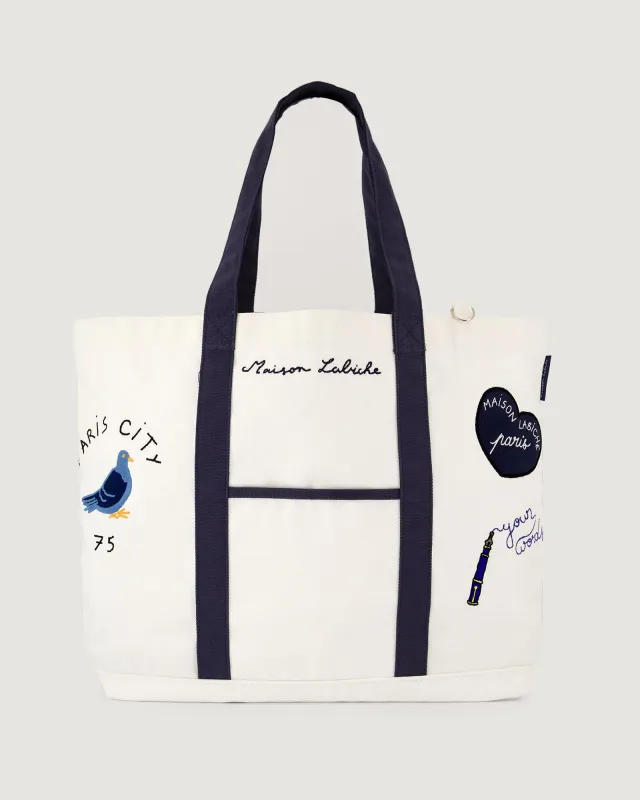 "Paris" ozanam tote sold by Maison Labiche