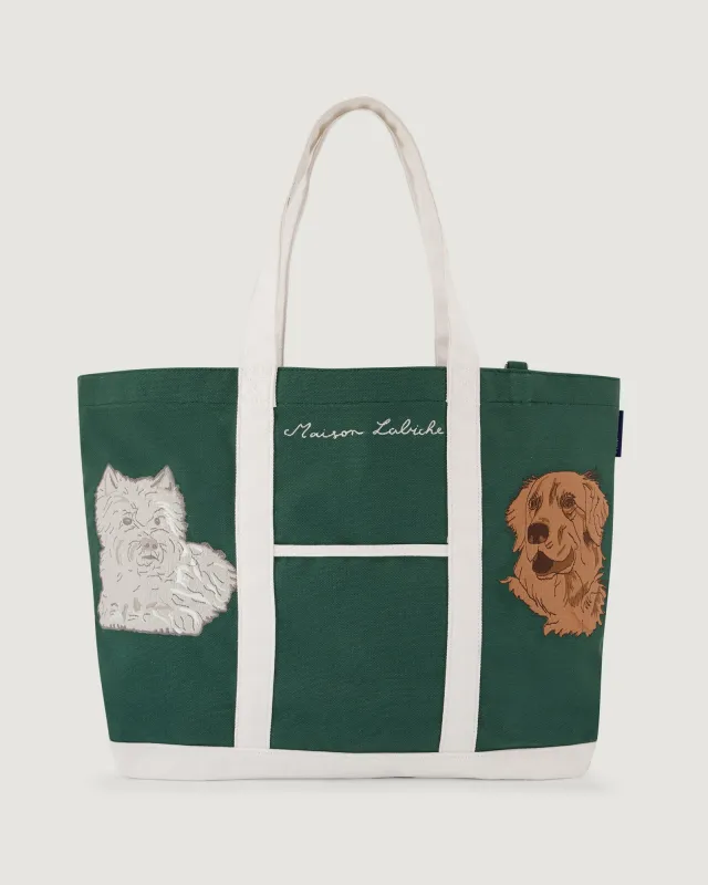"Dogs" ozanam tote sold by Maison Labiche