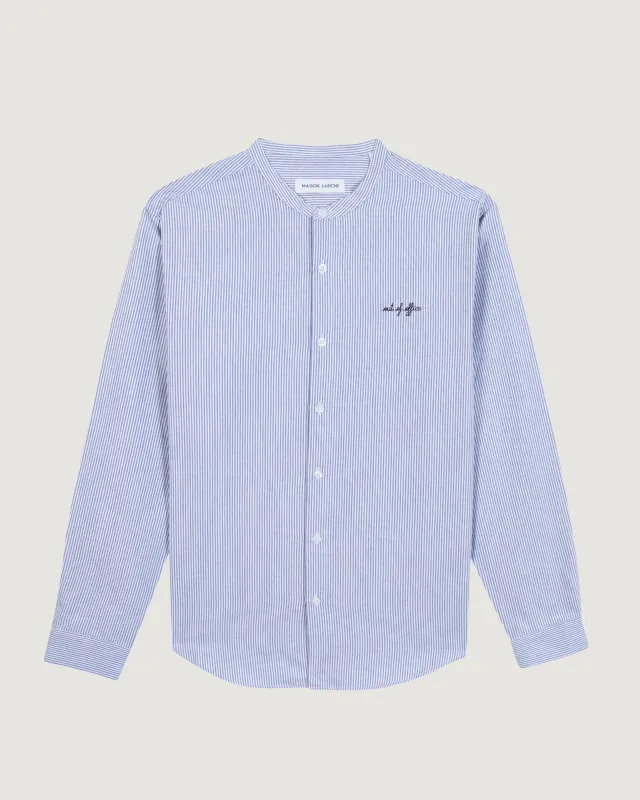 "Out Of Office" rennes oxford cotton shirt sold by Maison Labiche