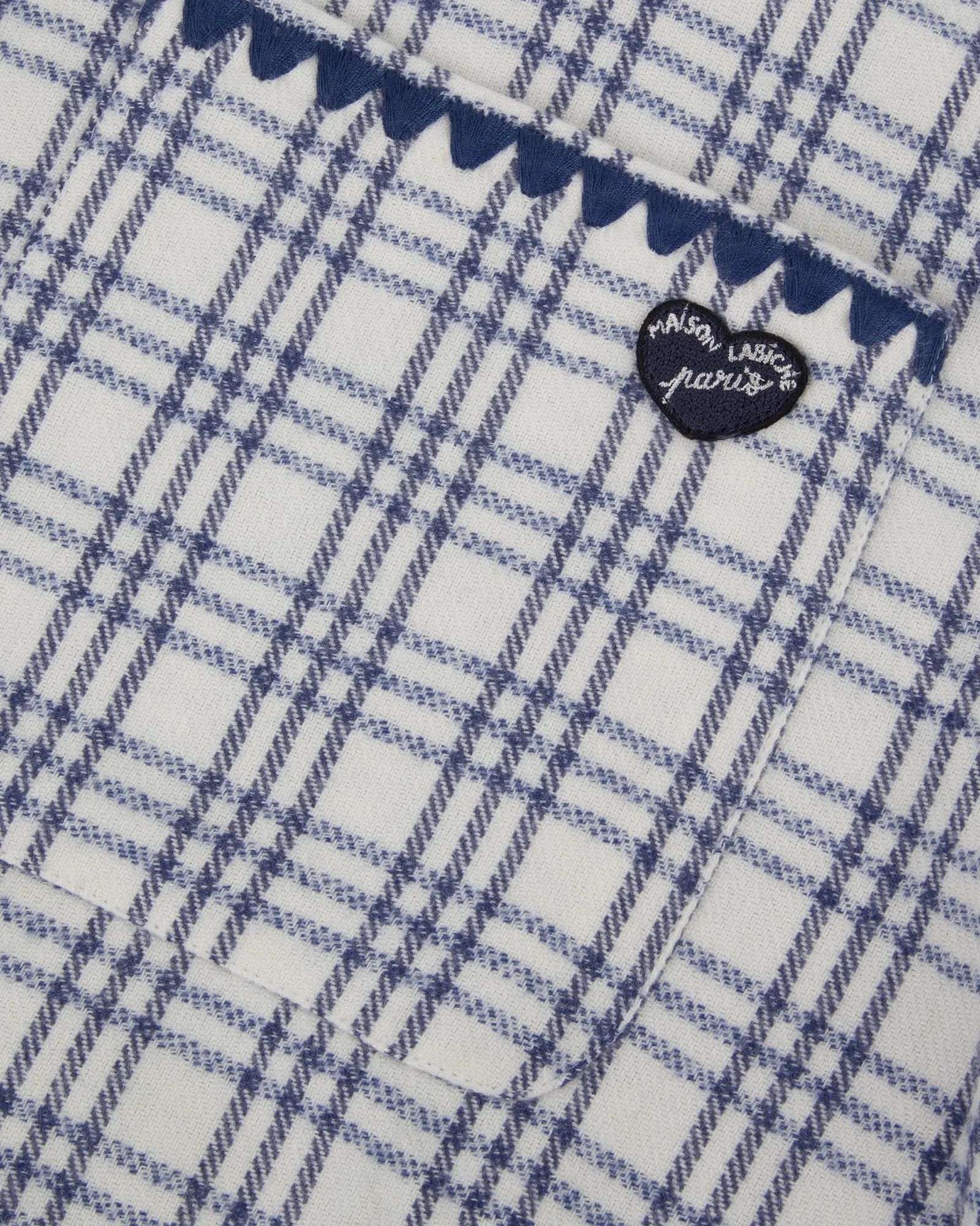 "Patch Coeur" minjoz flannel shirt sold by Maison Labiche product image thumbnail 3