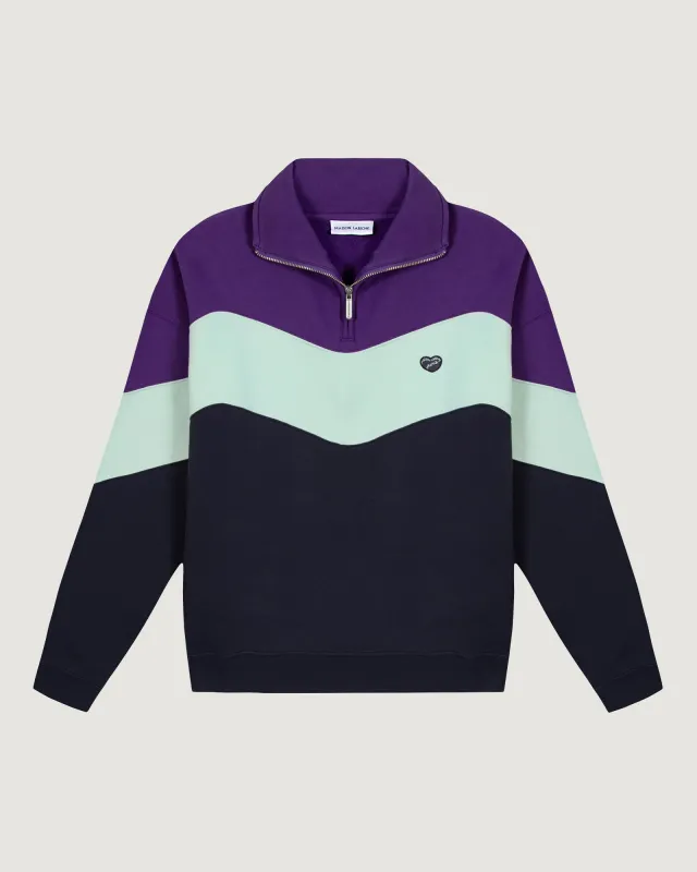 "Patch Coeur" placide patchwork sweatshirt sold by Maison Labiche