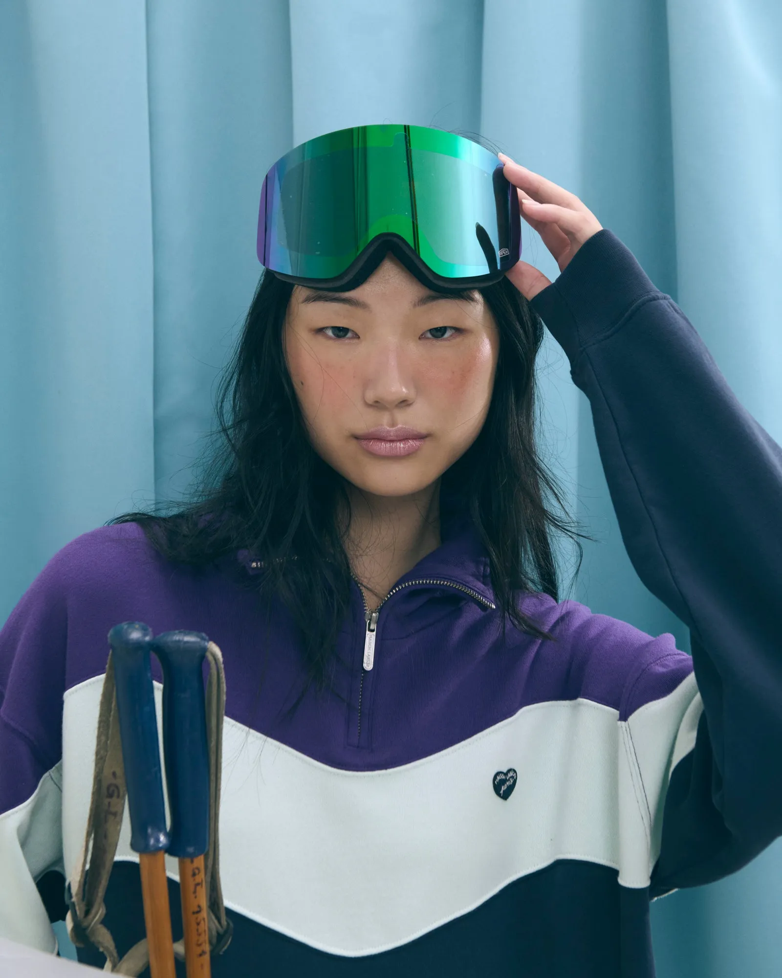 "Patch Coeur" placide patchwork sweatshirt sold by Maison Labiche product image thumbnail 3