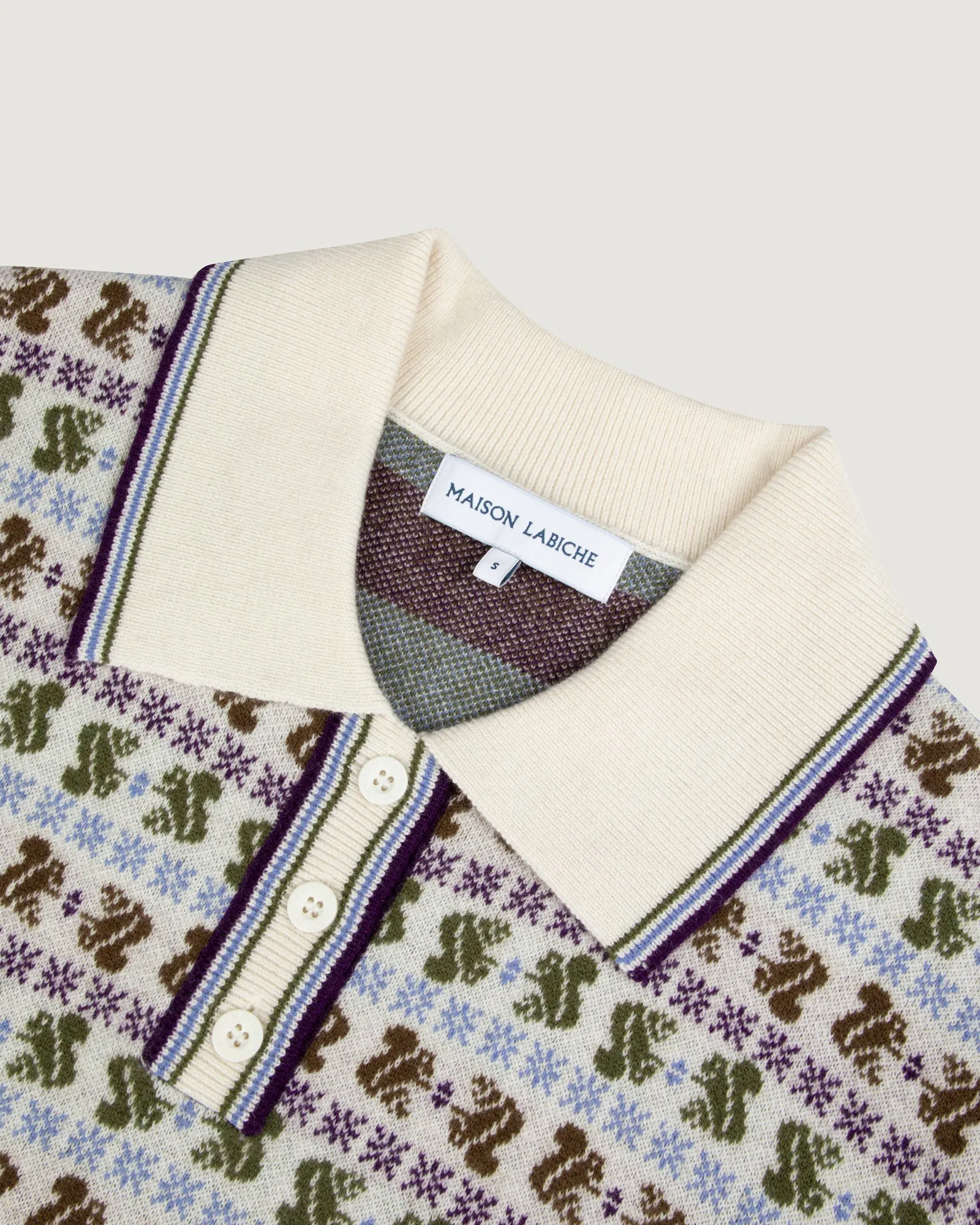 "Squirrel Jacquard" laveran wool sweater sold by Maison Labiche product image thumbnail 5