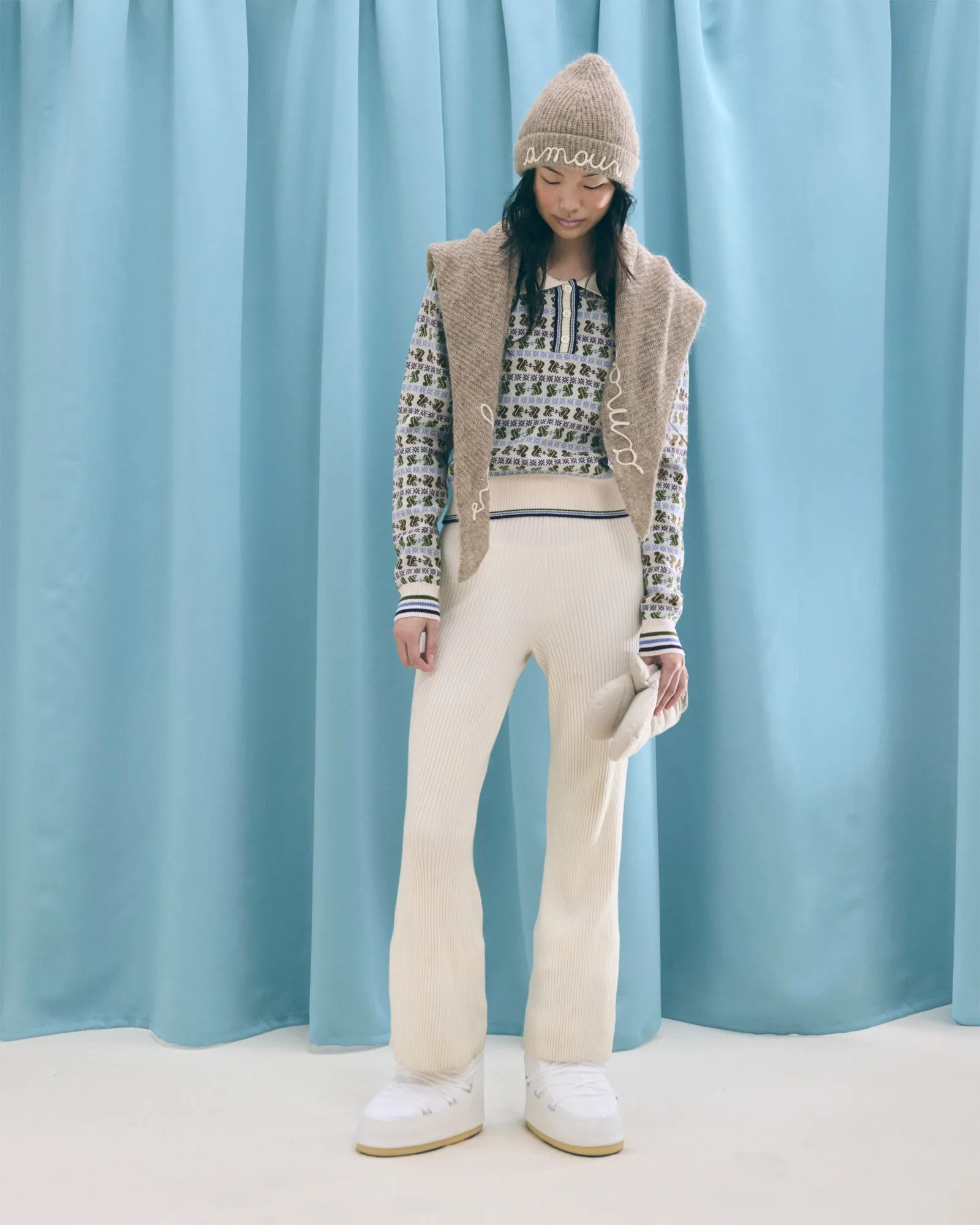 "Squirrel Jacquard" laveran wool sweater sold by Maison Labiche product image thumbnail 2