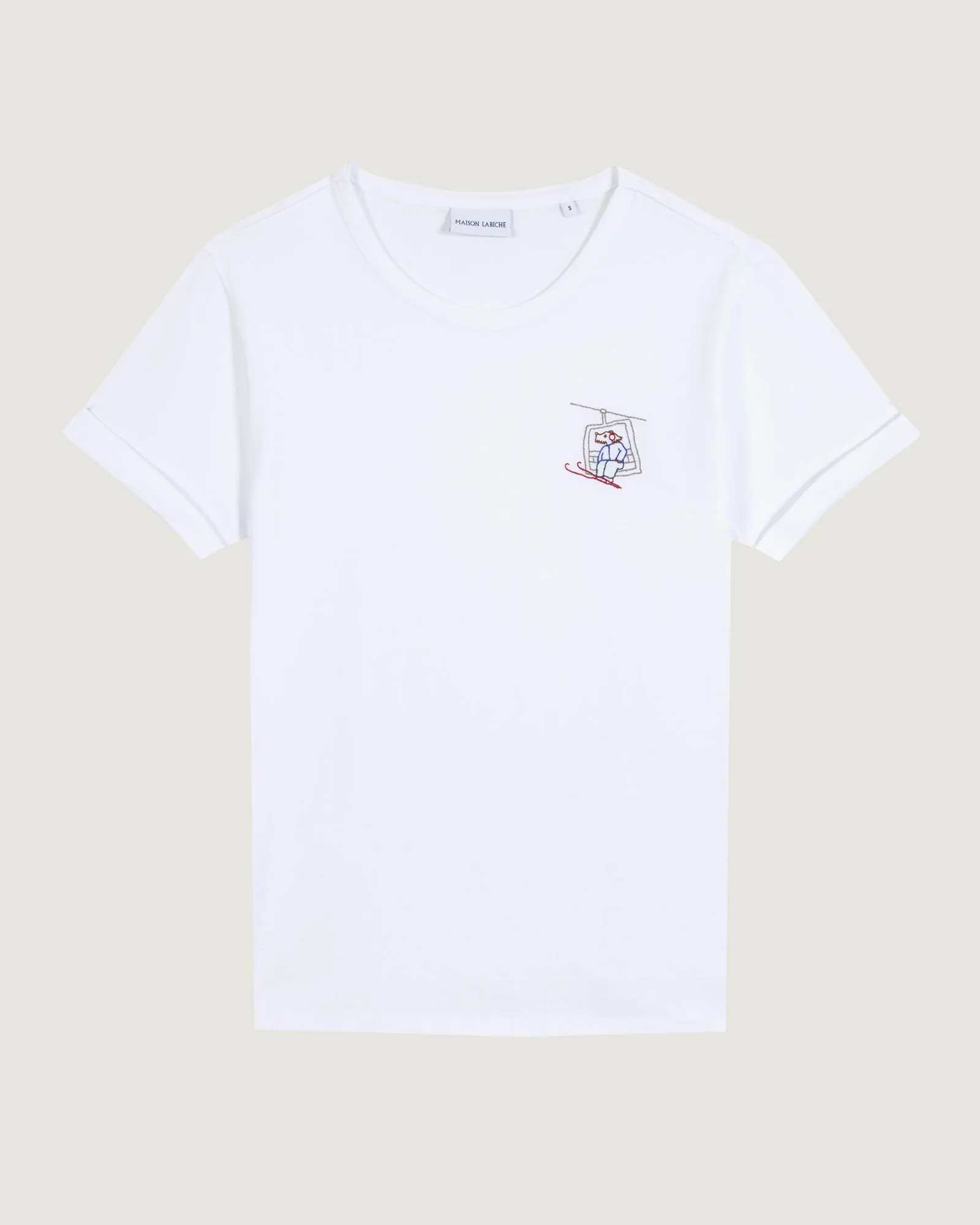 "Ski Dog" poitou t-shirt sold by Maison Labiche