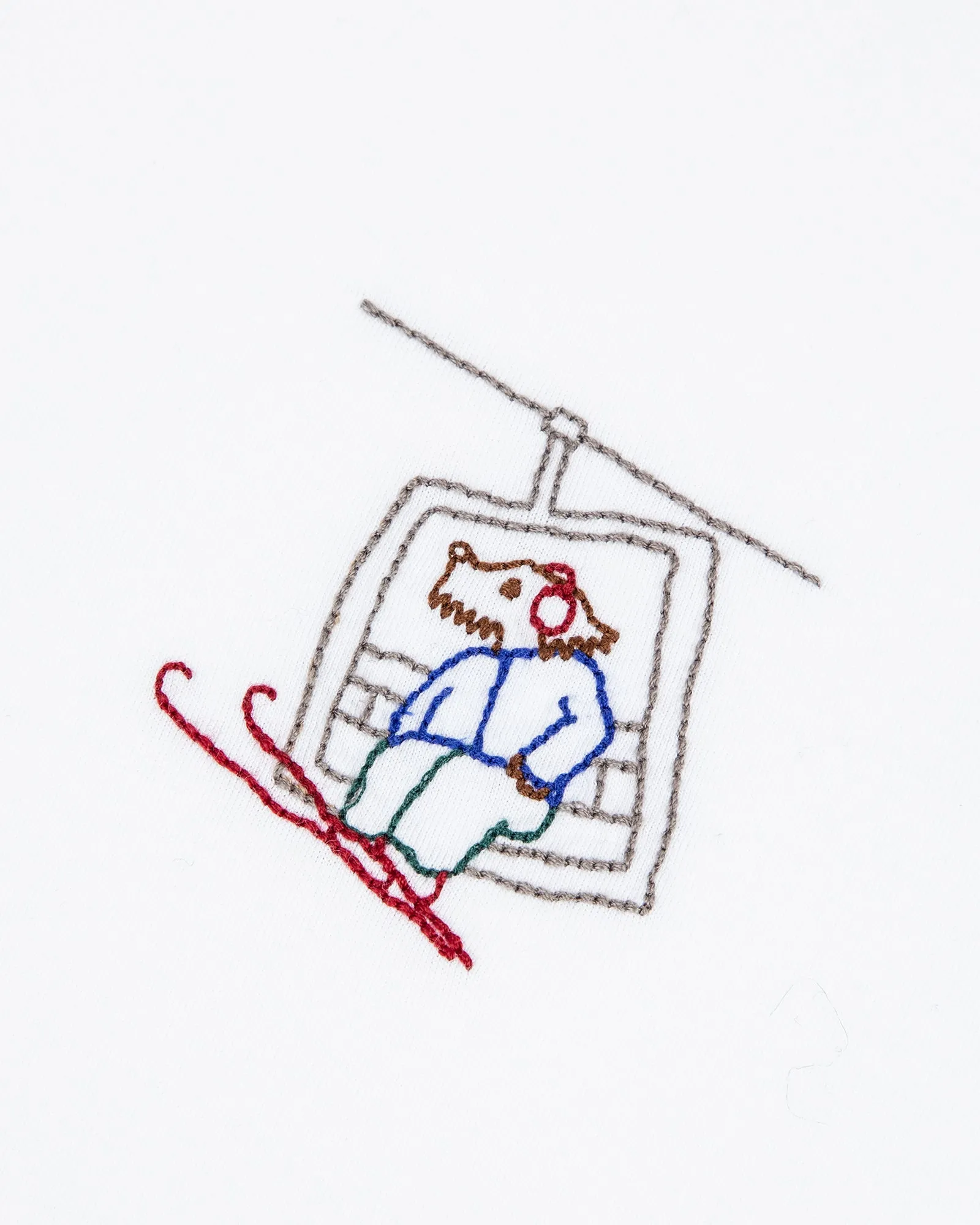 "Ski Dog" poitou t-shirt sold by Maison Labiche product image thumbnail 2