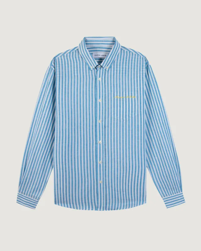 "Linen And Cotton" carnot shirt made by Maison Labiche